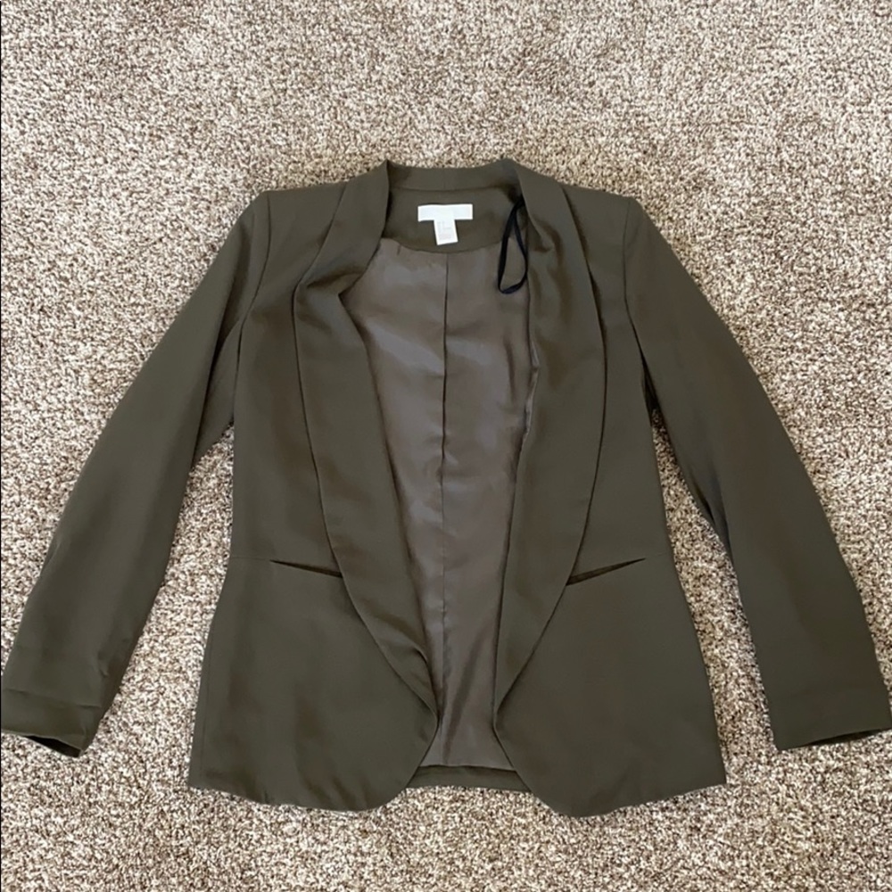 H&M olive green blazer